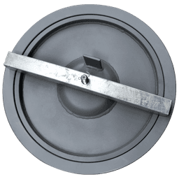 18" T-Handle Flush Manhole with Deck Ring (Model #TH430-18A) - Painted Steel