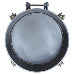 19" 4-Dog Raised Bolt Hatch (Model #DB343-19R-A) - Painted Steel