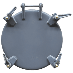 19" 4-Dog Raised Bolt Hatch (Model #DB343-19R-A) - Painted Steel