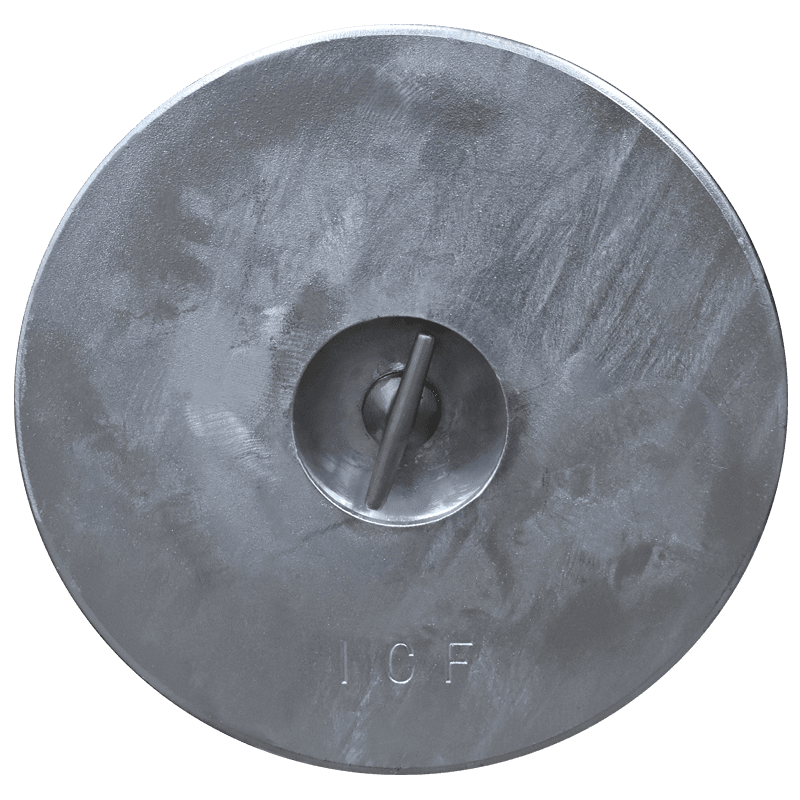 18" T-Handle Flush Manhole Cover Assembly (Model #TH430-TOP18G) - Galvanized Steel