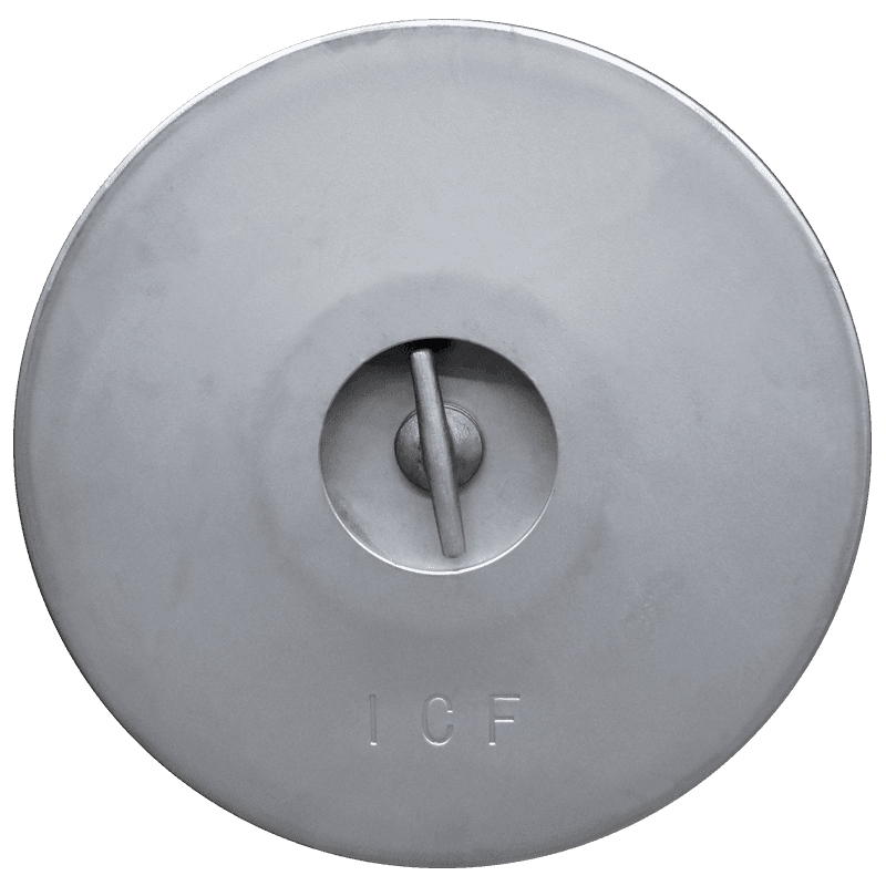 18" T-Handle Flush Manhole Cover Assembly (Model #SS0430-TOP18) - Stainless Steel